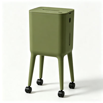 16L Smart Motion Sensor Trash Can | Rolling Hands Free Bin for Kitchen